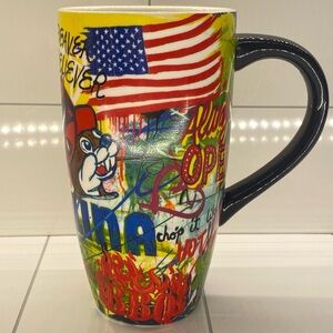 Colorful American Flag Coffee Mug